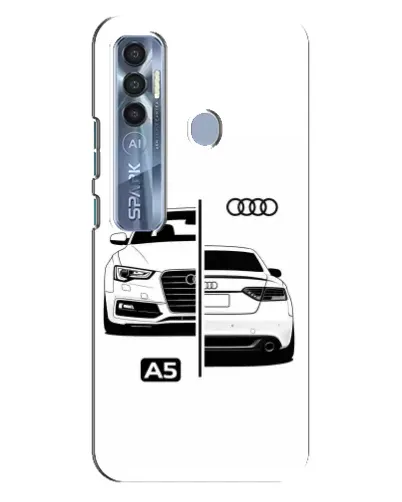 Чохол для TECNO Spark 7 Pro з картинкою «Audi — контрастний дизайн» Чохол для TECNO Spark 7 Pro з картинкою «Audi — контрастний дизайн»