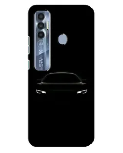 Чохол для TECNO Spark 7 Pro з картинкою «Погляд Audi у темряві»