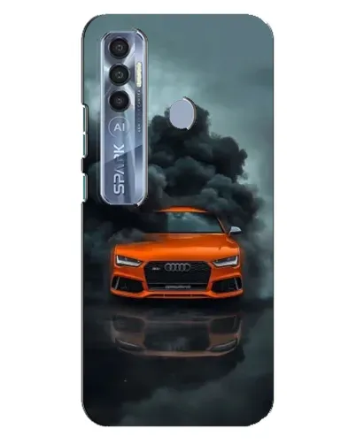 Чохол для TECNO Spark 7 Pro з картинкою «Audi у хмарах диму» Чохол для TECNO Spark 7 Pro з картинкою «Audi у хмарах диму»