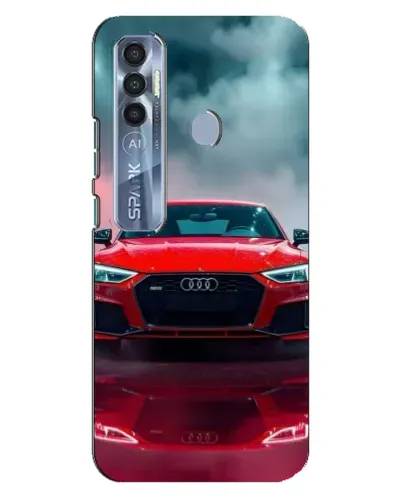 Чохол для TECNO Spark 7 Pro з картинкою «Audi RS — червоний стиль» Чохол для TECNO Spark 7 Pro з картинкою «Audi RS — червоний стиль»