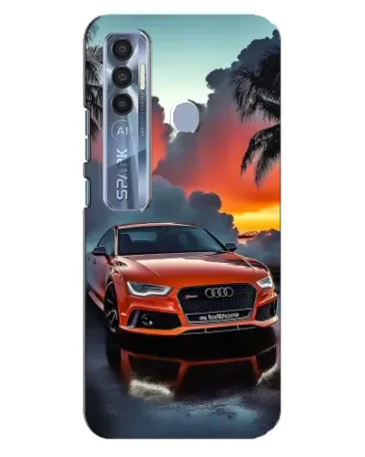 Чохол для TECNO Spark 7 Pro з картинкою «Audi — захід сонця» Чохол для TECNO Spark 7 Pro з картинкою «Audi — захід сонця»