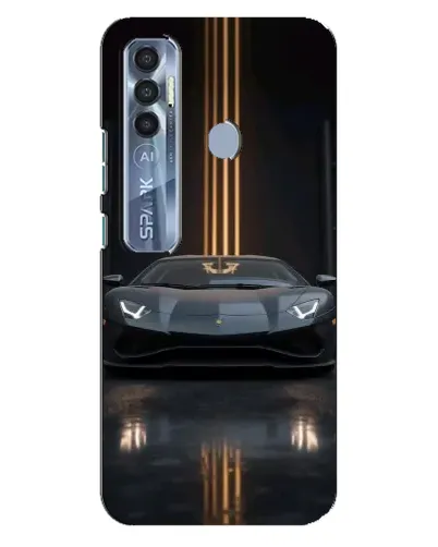 Чохол для TECNO Spark 7 Pro з картинкою «Lamborghini золоті лінії» Чохол для TECNO Spark 7 Pro з картинкою «Lamborghini золоті лінії»