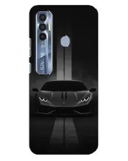 Чохол для TECNO Spark 7 Pro з картинкою «Lamborghini симетрія доріг»