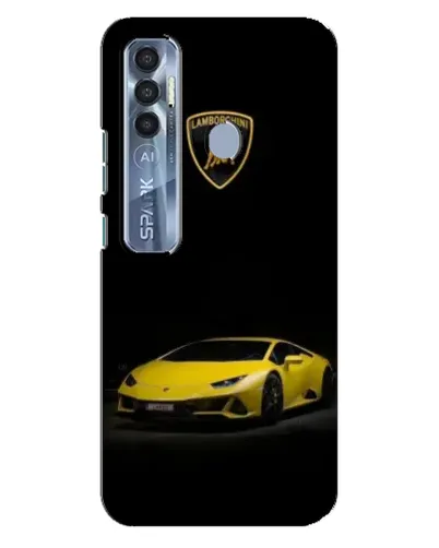 Чохол для TECNO Spark 7 Pro з картинкою «Lamborghini жовтий акцент» Чохол для TECNO Spark 7 Pro з картинкою «Lamborghini жовтий акцент»