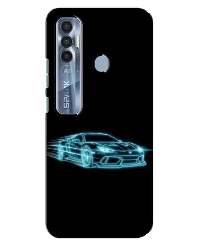 Чохол для TECNO Spark 7 Pro з картинкою «Неоновий контур Lamborghini» Чохол для TECNO Spark 7 Pro з картинкою «Неоновий контур Lamborghini»