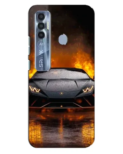 Чохол для TECNO Spark 7 Pro з картинкою «Lamborghini у вогні» Чохол для TECNO Spark 7 Pro з картинкою «Lamborghini у вогні»