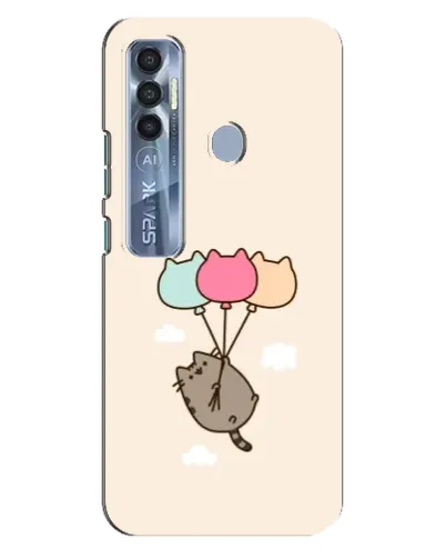Чохол для TECNO Spark 7 Pro з картинкою «Пушин на кульках»