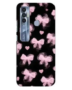 Чехол для TECNO Spark 7 Pro с картинкой «Геометрия банта»