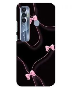 Чехол для TECNO Spark 7 Pro с картинкой «Розовые ленты»