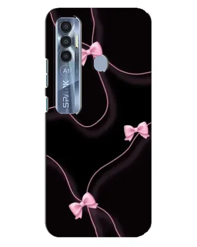 Чехол для TECNO Spark 7 Pro с картинкой «Розовые ленты»