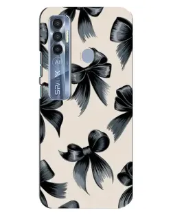 Чехол для TECNO Spark 7 Pro с картинкой «Банты Coquette»