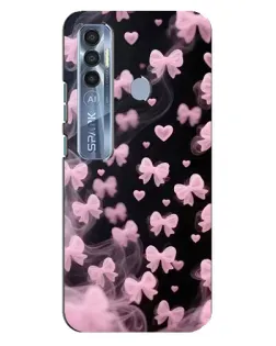 Чехол для TECNO Spark 7 Pro с картинкой «Неоновое кружево»