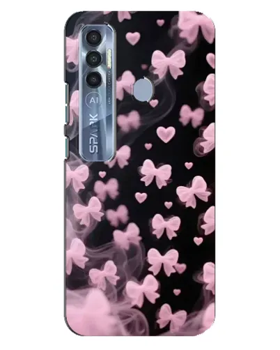 Чехол для TECNO Spark 7 Pro с картинкой «Неоновое кружево»