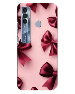 Чехол для TECNO Spark 7 Pro с картинкой «Бордовый атлас»