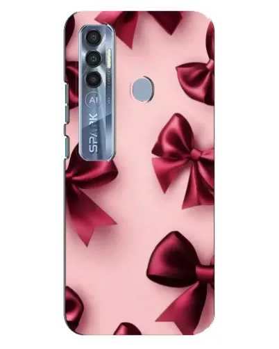Чехол для TECNO Spark 7 Pro с картинкой «Бордовый атлас»