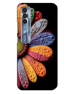 Чехол для TECNO Spark 7 Pro с картинкой «Радужный цветок»