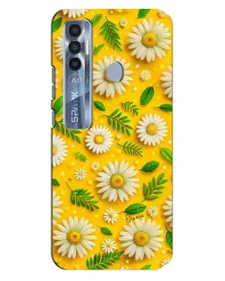 Чехол для TECNO Spark 7 Pro с картинкой «Ромашковое солнце»