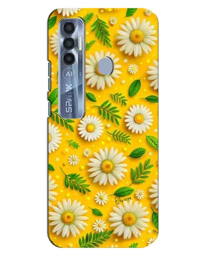Чехол для TECNO Spark 7 Pro с картинкой «Ромашковое солнце»