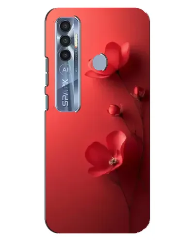 Чехол для TECNO Spark 7 Pro с картинкой «Маковые соцветия»