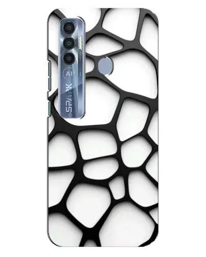Чохол для TECNO Spark 7 Pro з картинкою «Біла об'ємна сітка» Чохол для TECNO Spark 7 Pro з картинкою «Біла об'ємна сітка»