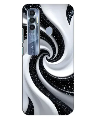 Чохол для TECNO Spark 7 Pro з картинкою «Чорно-біла спіраль» Чохол для TECNO Spark 7 Pro з картинкою «Чорно-біла спіраль»
