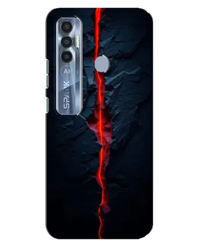 Чохол для TECNO Spark 7 Pro з картинкою «Червона лавова тріщина» Чохол для TECNO Spark 7 Pro з картинкою «Червона лавова тріщина»