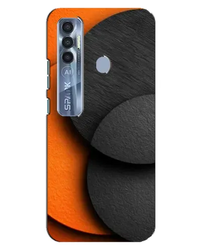 Чохол для TECNO Spark 7 Pro з картинкою «Геометрія помаранчевих кіл» Чохол для TECNO Spark 7 Pro з картинкою «Геометрія помаранчевих кіл»