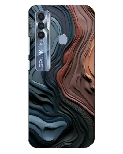 Чохол для TECNO Spark 7 Pro з картинкою «Кольорові хвилі каньйону» Чохол для TECNO Spark 7 Pro з картинкою «Кольорові хвилі каньйону»