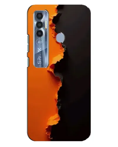 Чохол для TECNO Spark 7 Pro з картинкою «Помаранчевий розлом» Чохол для TECNO Spark 7 Pro з картинкою «Помаранчевий розлом»