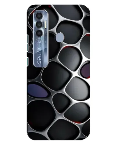 Чохол для TECNO Spark 7 Pro з картинкою «Об'ємна темна решітка» Чохол для TECNO Spark 7 Pro з картинкою «Об'ємна темна решітка»