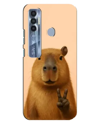 Чохол для TECNO Spark 7 Pro з картинкою «Капібара вікторія» Чохол для TECNO Spark 7 Pro з картинкою «Капібара вікторія»