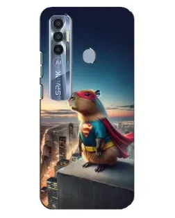 Чохол для TECNO Spark 7 Pro з картинкою «Капі-мен супергерой»