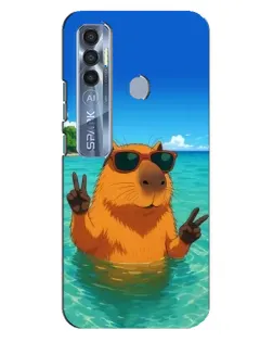 Чохол для TECNO Spark 7 Pro з картинкою «Морська капібара»