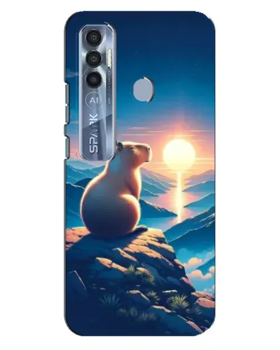 Чохол для TECNO Spark 7 Pro з картинкою «Захід сонця з капібарою» Чохол для TECNO Spark 7 Pro з картинкою «Захід сонця з капібарою»