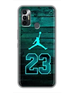 Чохол для TECNO Spark 7P з картинкою «Jordan Cyan 23»