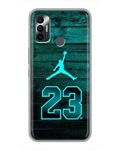 Чохол для TECNO Spark 7P з картинкою «Jordan Cyan 23»