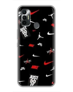 Чохол для TECNO Spark 7P з картинкою «Nike Mix Pattern»