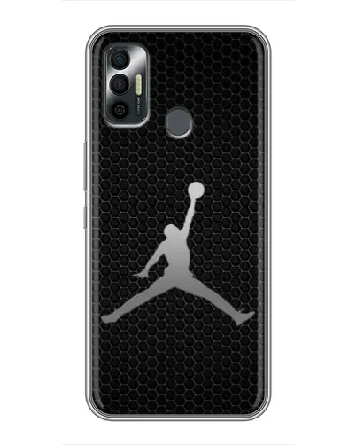 Чохол для TECNO Spark 7P з картинкою «Jordan Dark Carbon»