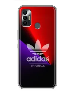 Чохол для TECNO Spark 7P з картинкою «Adidas Red Neon»