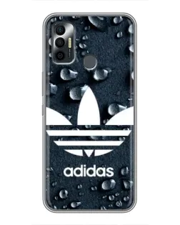 Чохол для TECNO Spark 7P з картинкою «Adidas Trefoil Blue»
