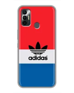 Чохол для TECNO Spark 7P з картинкою «Ретро блоки Adidas»