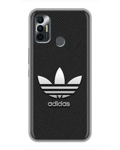 Чохол для TECNO Spark 7P з картинкою «Adidas Карбонова текстура» Чохол для TECNO Spark 7P з картинкою «Adidas Карбонова текстура»