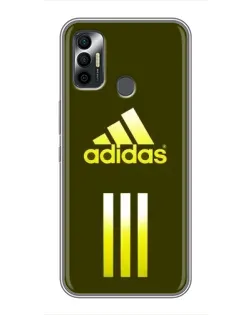 Чохол для TECNO Spark 7P з картинкою «Оливковий градієнт Adidas»