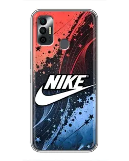 Чехол для TECNO Spark 7P с картинкой «Градиентный принт Найк»