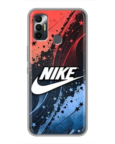 Чехол для TECNO Spark 7P с картинкой «Градиентный принт Найк»