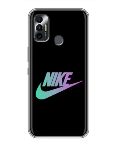 Чехол для TECNO Spark 7P с картинкой «Nike — городская ночь»
