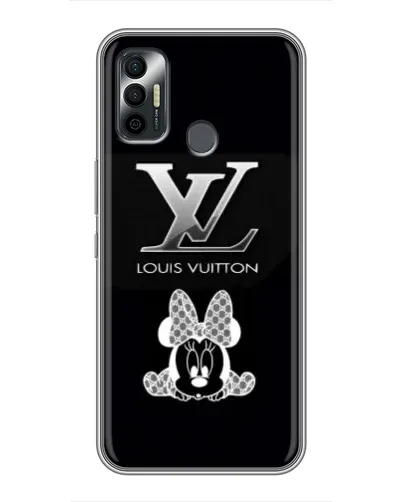 Чехол для TECNO Spark 7P с картинкой «LV и Минни Маус»