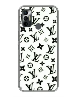 Чехол для TECNO Spark 7P с картинкой «Монохромный хаос LV»