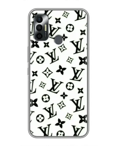 Чехол для TECNO Spark 7P с картинкой «Монохромный хаос LV»