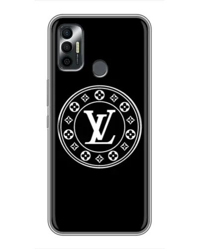 Чехол для TECNO Spark 7P с картинкой «LV — печать стиля»